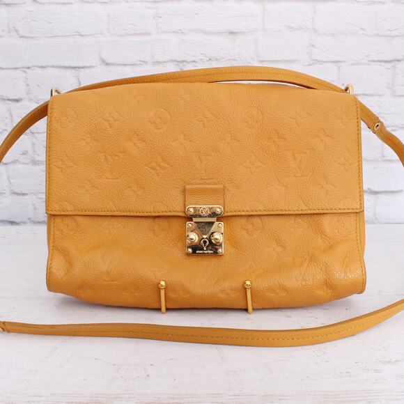 Louis Vuitton Fascinante Yellow Empreinte Crossbody Women Purse Handbag A5095 - Picture 1 of 11